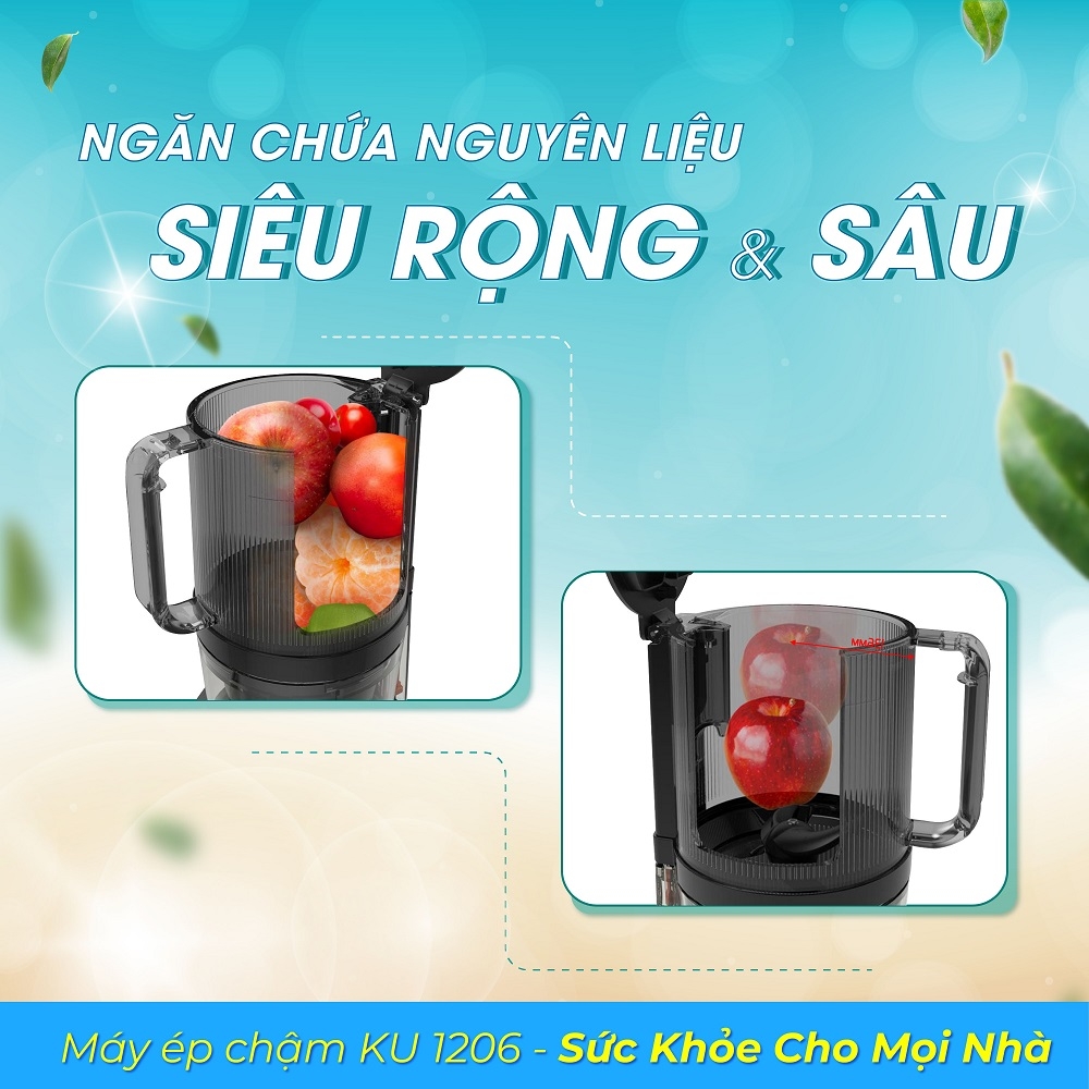 Máy ép chậm KUCHEN KU 1206 màu xám
