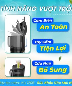 Máy ép chậm KUCHEN KU 1206 màu xám