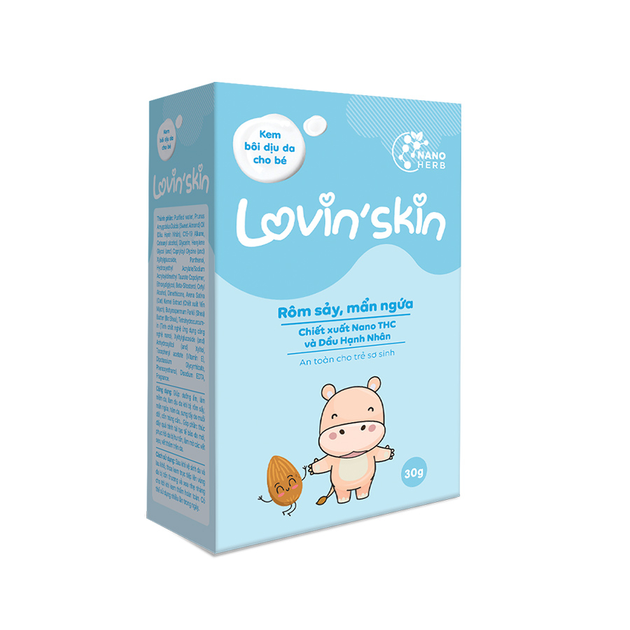 Kem bôi dịu da cho bé Lovin’skin giảm mẩn ngứa, ngừa thâm sẹo 30g