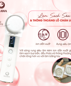 Máy nâng cơ mặt đẩy tinh chất trị liệu bằng ánh sáng RF (OB-063), hiệu Ogawa