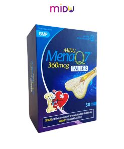 Midu MenaQ7 360mcg – Hỗ trợ chắc khỏe xương và phát triển chiều cao cho trẻ dậy thì với Trucal và Vitamin K2 hàm lượng cao (hộp 30 viên)