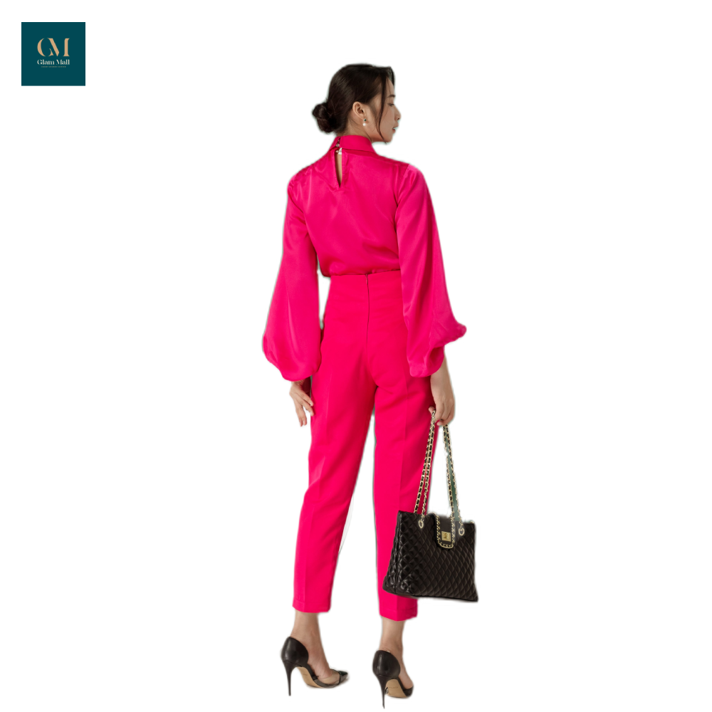 Áo lụa tay phồng Doris