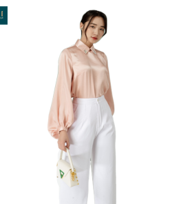 Áo lụa tay phồng Doris