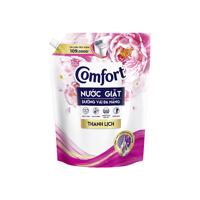 Nước giặt Comfort dưỡng vải thanh lịch túi 3,6kg