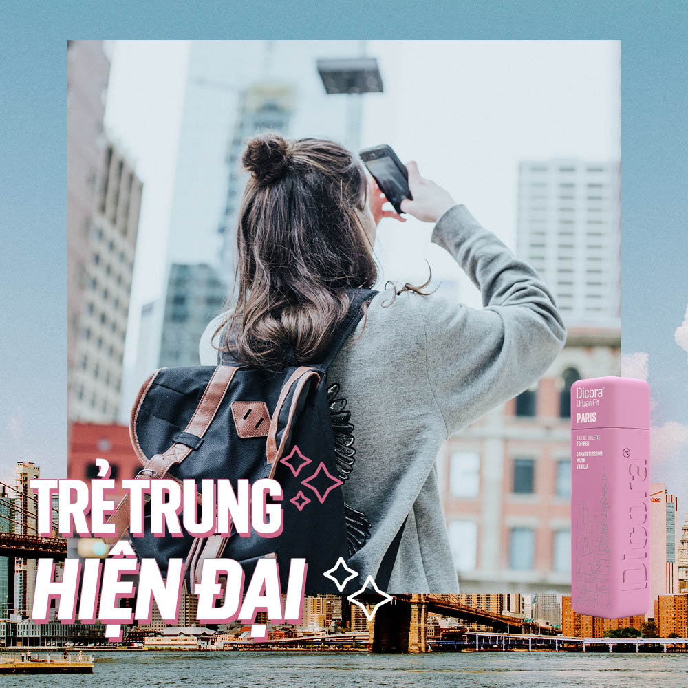 Nước hoa Dicora Urban Fit Paris – Dành Cho Nữ (30ml)
