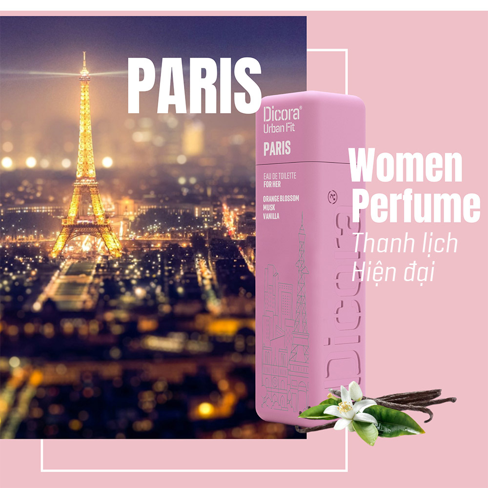 Nước hoa Dicora Urban Fit Paris – Dành Cho Nữ (100ml)