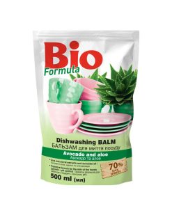 Nước rửa bát Bio Formula – Bơ và Lô Hội (Túi 500ml)