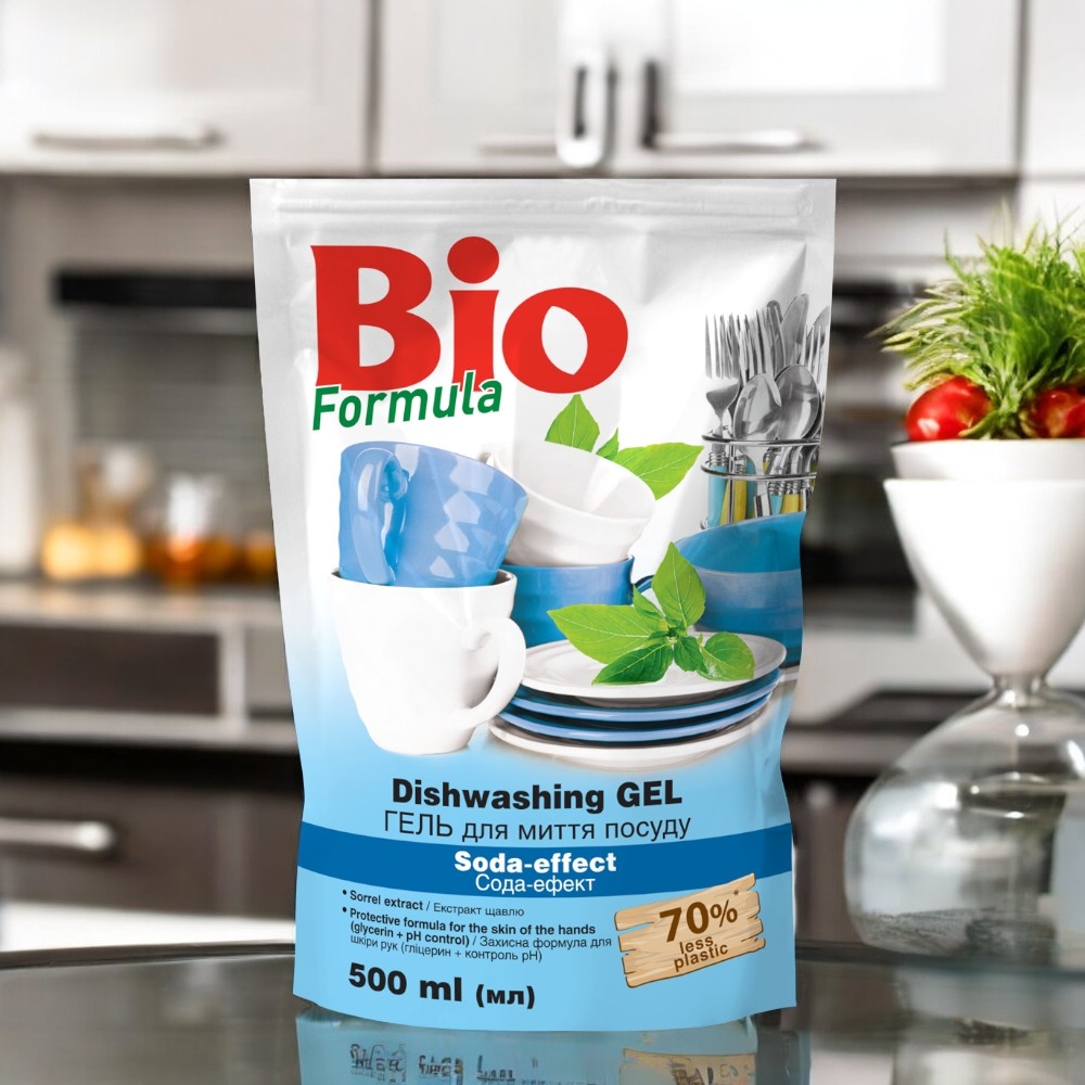 Nước rửa bát Bio Formula – Soda (Túi 500ml)