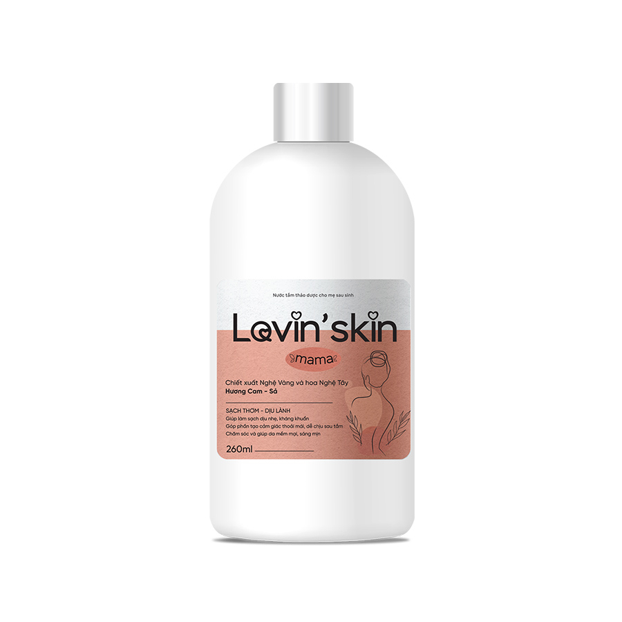 Nước tắm thảo dược cho mẹ sau sinh Lovin’skin Mama 260ml