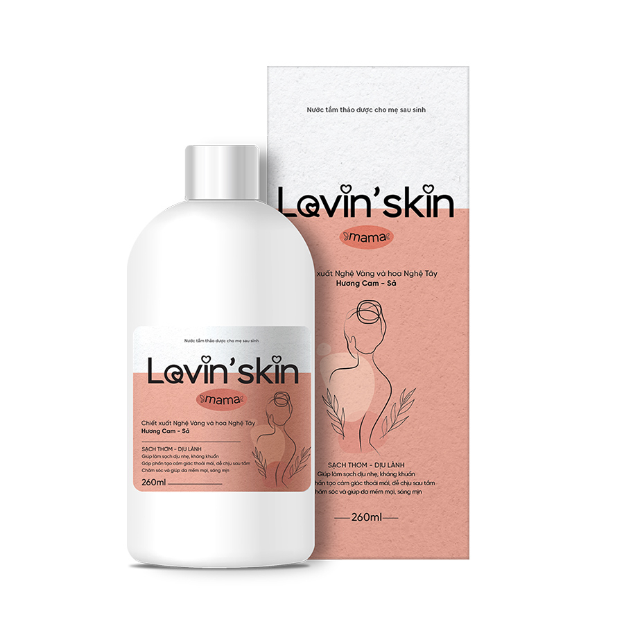 Nước tắm thảo dược cho mẹ sau sinh Lovin’skin Mama 260ml