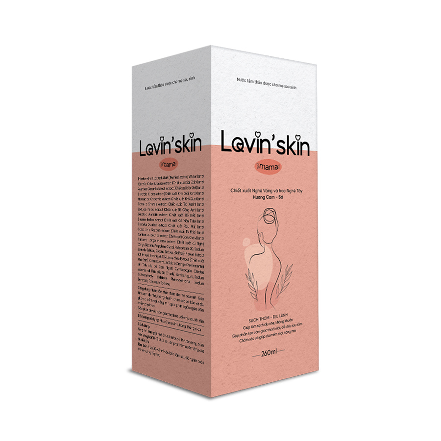 Nước tắm thảo dược cho mẹ sau sinh Lovin’skin Mama 260ml