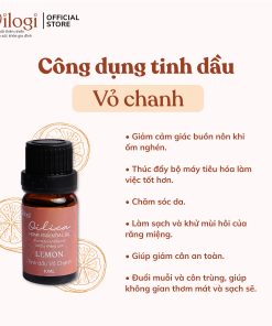 Tinh dầu Vỏ Chanh Oilogi – Ổn định tinh thần và giảm stress (chai 10ml)