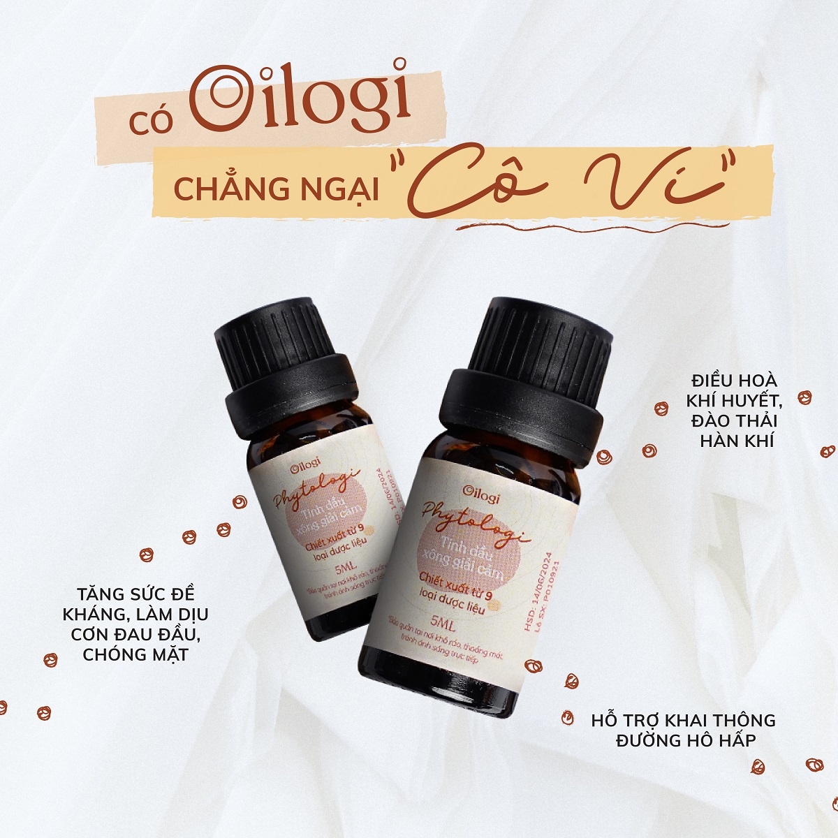Tinh dầu Xông Giải Cảm Oilogi (chai 5ml)