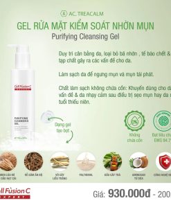Gel rửa mặt thanh khiết cho làn da dầu mụn 200ml – Cell Fusion C Expert Purifying Cleansing Gel