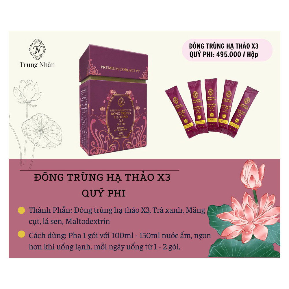Đông Trùng Hạ Thảo X3 Quý Phi