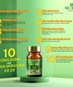 Viên uống tăng cường sức đề kháng và phục hồi thể lực BIKEN SPIRULINA EX 29