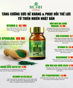 Viên uống tăng cường sức đề kháng và phục hồi thể lực BIKEN SPIRULINA EX 29
