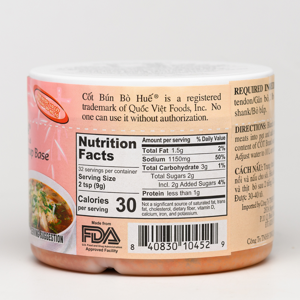 Cốt gia vị Bún Bò Huế – “Hue” Style Beef Flavored Soup Base