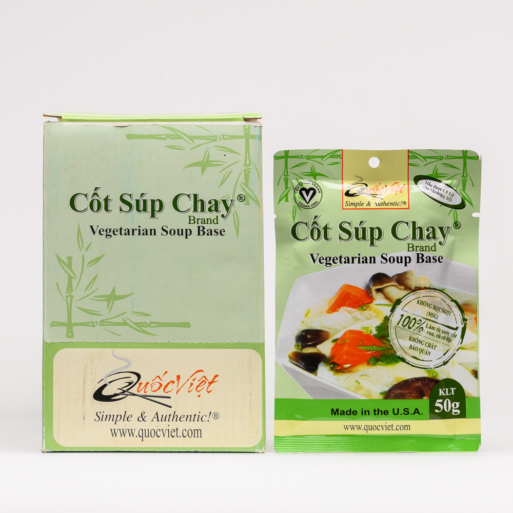 Cốt gia vị Súp Chay (Hộp 20 gói) – Vietnam Vegetarian Soup Base