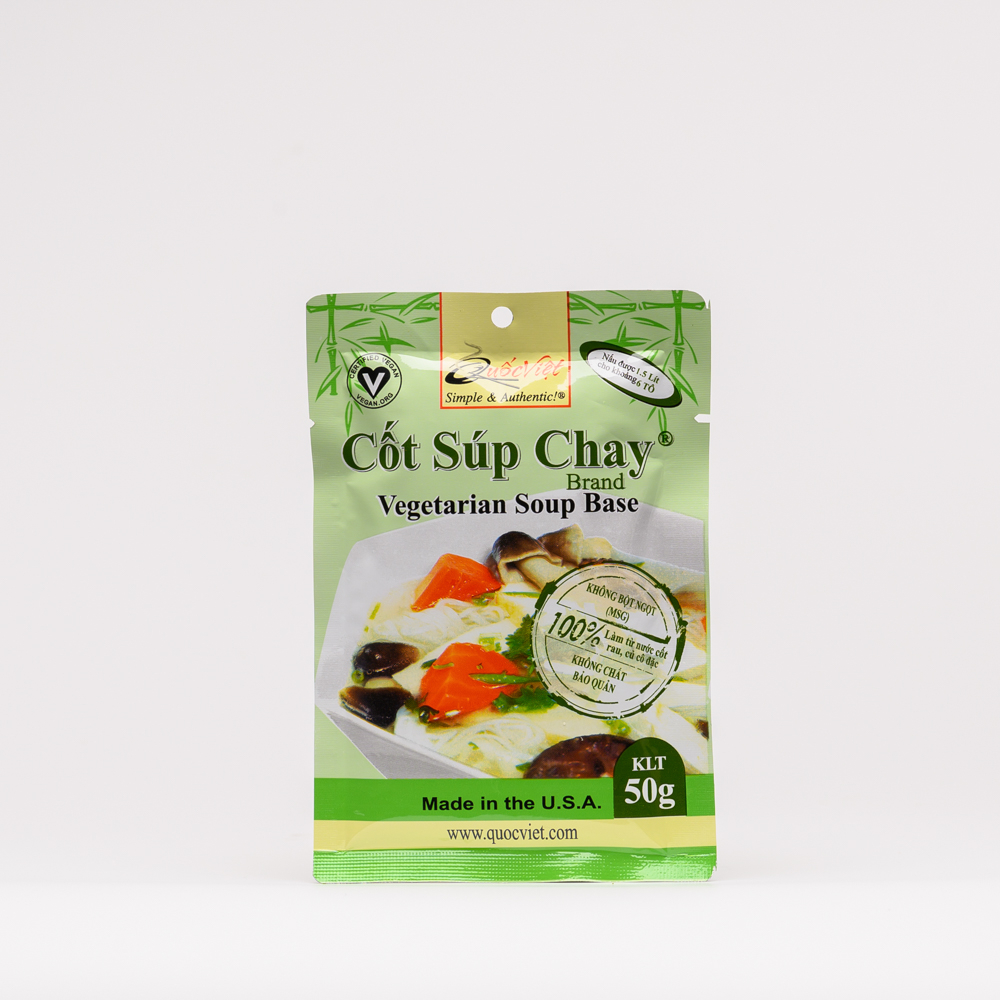 Cốt gia vị Súp Chay (Hộp 20 gói) – Vietnam Vegetarian Soup Base