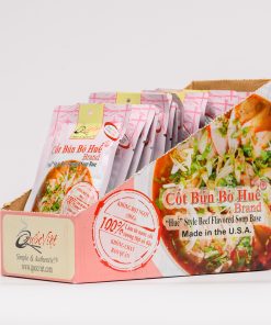Cốt gia vị Bún Bò Huế (Hộp 20 gói) – Vietnam “Hue” Style Beef Flavored Soup Base