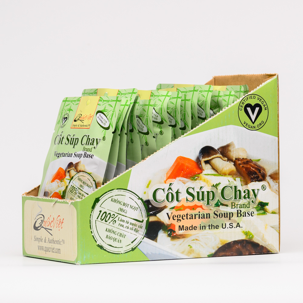 Cốt gia vị Súp Chay (Hộp 20 gói) – Vietnam Vegetarian Soup Base