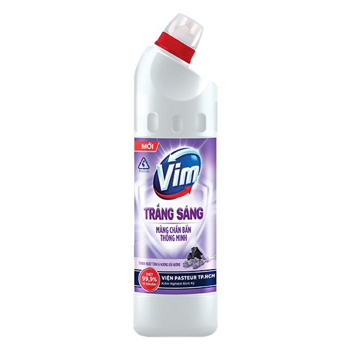 Tẩy rửa bồn cầu VIM than hoạt tính chai 880ml