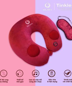 Gối massage âm nhạc kèm miếng che mắt ngủ (OL-0502X)