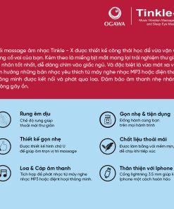 Gối massage âm nhạc kèm miếng che mắt ngủ (OL-0502X)