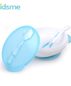 Bộ tô chống trượt Kidsme (kèm muỗng báo nhiệt)