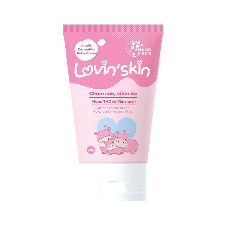 Kem bôi cho trẻ em bị chàm sữa Atopic dermatitis baby giảm ngứa, kháng viêm, cải thiện bong tróc da (30g)