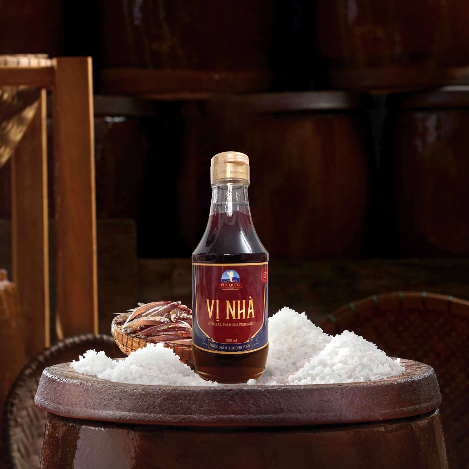 Nước mắm nguyên chất VỊ NHÀ Phú Quốc (2 chai x 200ml/ 1 chai)