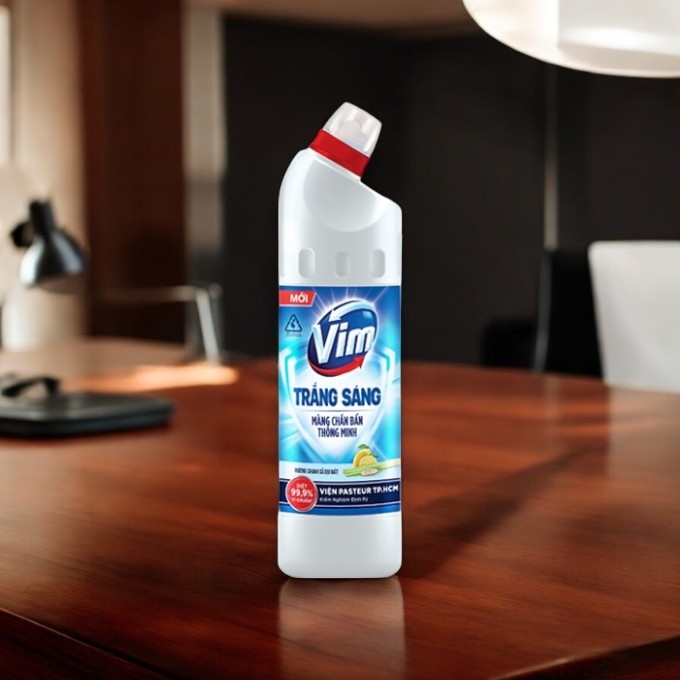 VIM trắng sáng hương chanh sả 870ml