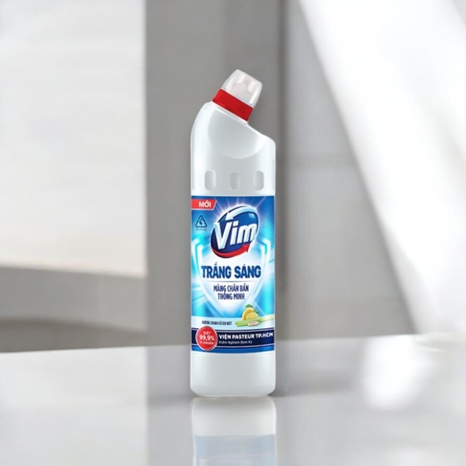 VIM trắng sáng hương chanh sả 870ml