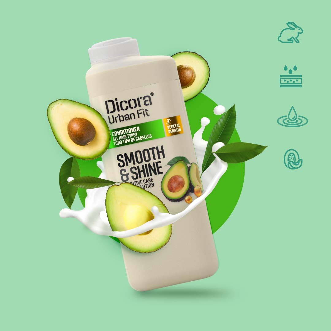 Dầu xả Dicora Urban Fit – Dành cho mọi loại tóc, chiết xuất trái bơ (400ml)