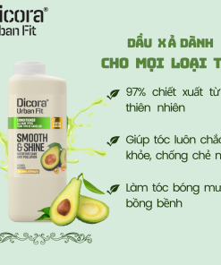 Dầu xả Dicora Urban Fit – Dành cho mọi loại tóc, chiết xuất trái bơ (400ml)