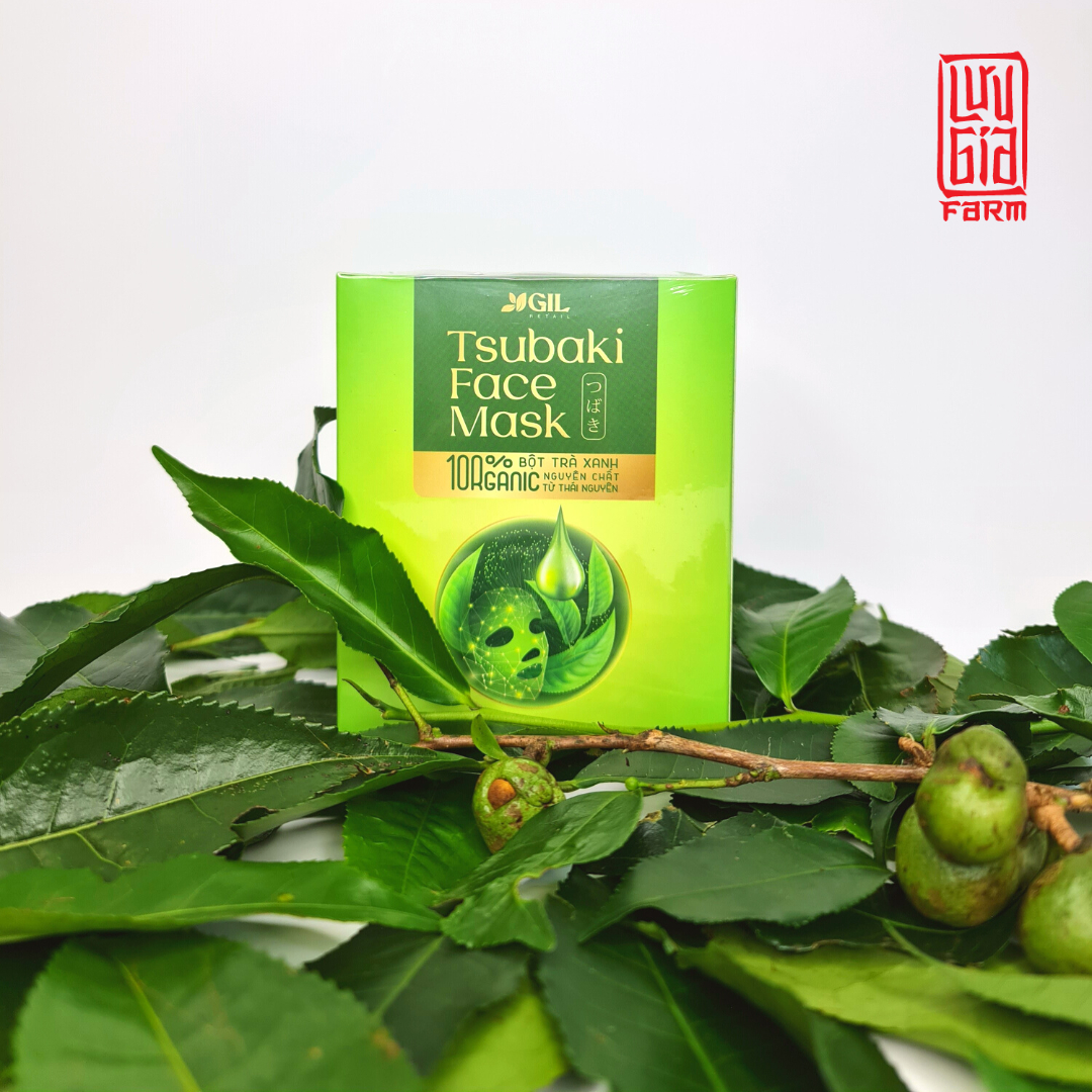 Bột trà xanh đắp mặt GIL Tsubaki Face Mask
