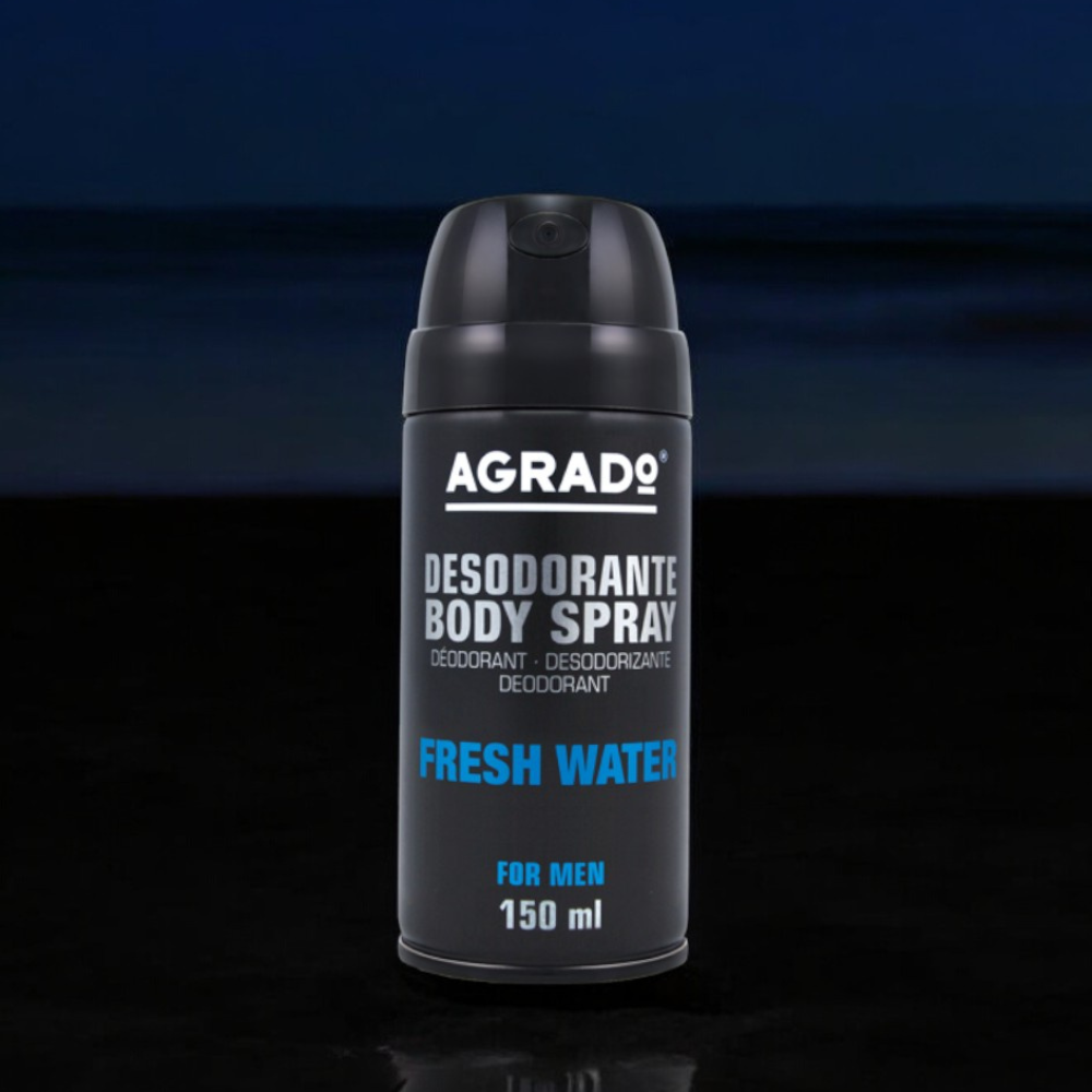 Xịt khử mùi Body Agrado – Hương nước hoa Fresh Water (150ml)