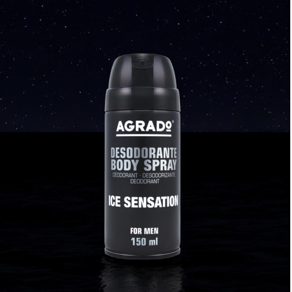 Xịt khử mùi Body Agrado – Hương nước hoa Ice Sensation (150ml)