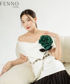 Set váy Áo Vest bệt vai Hebe