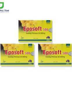 Combo 3 hộp viên uống cân bằng nội tiết tố, làm đẹp da Eposoft 500 (30 viên x 3 hộp)