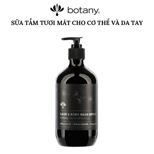 Sữa tắm tươi mát, sạch sâu, kháng viêm, giầu Vitamin C Botany- tinh dầu cam quýt, chanh sim, cam bergamot (chai 500ml)