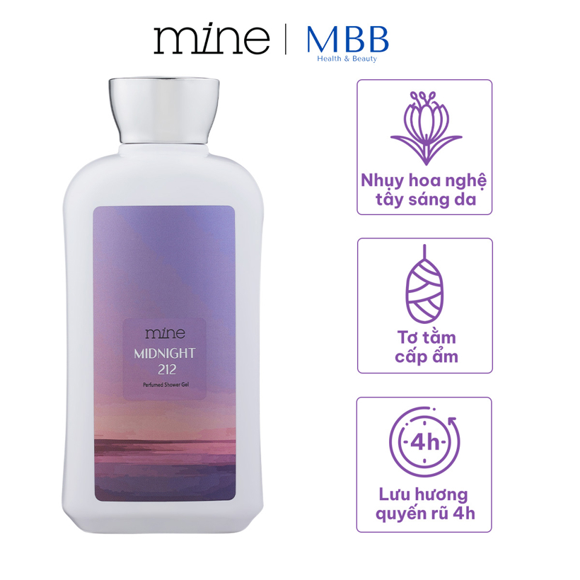 Sữa tắm dưỡng ẩm nước hoa Mine Midnight 212 470g