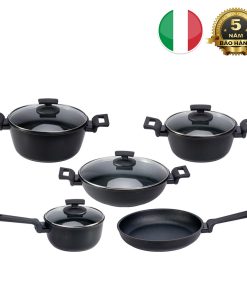 Bộ nồi Ý phủ kim cương Diamante