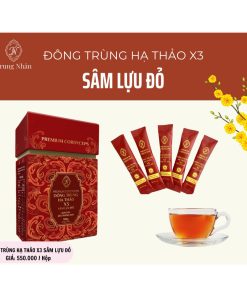 Đông Trùng Hạ Thảo X3 Sâm Lựu Đỏ