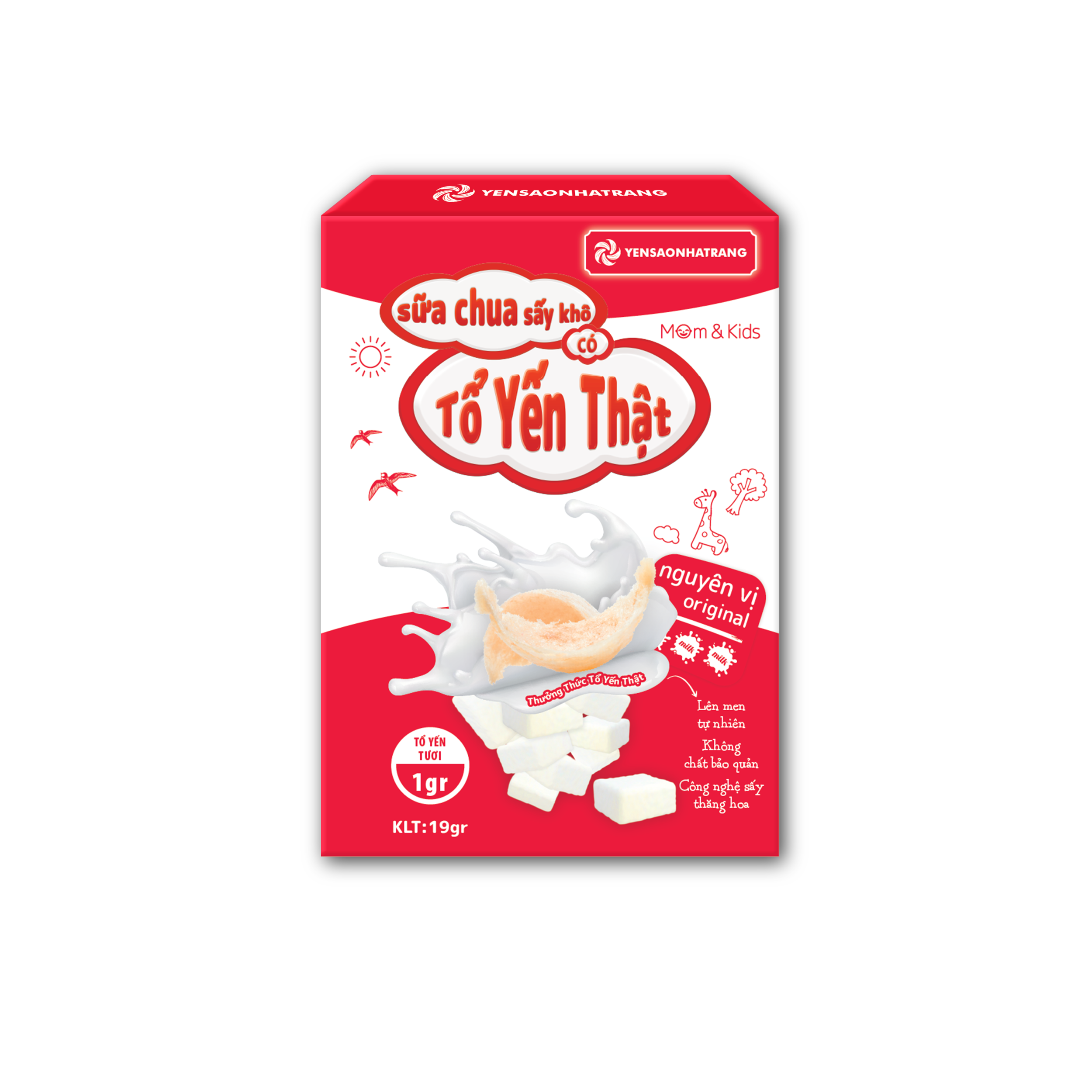 Sữa chua sấy khô có tổ Yến thật (24 viên)