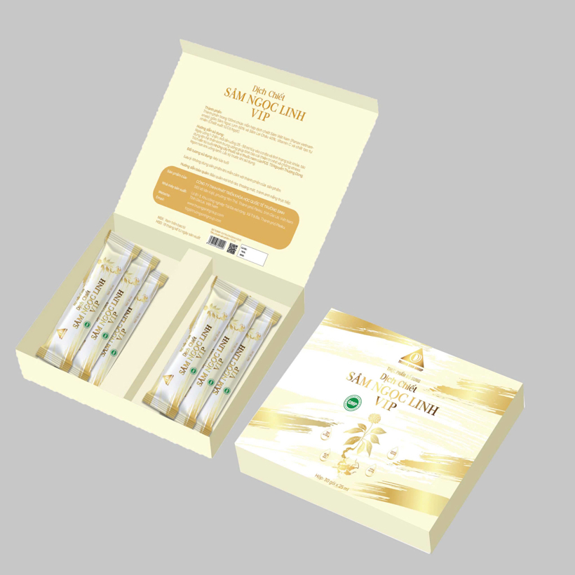Dịch chiết Sâm Ngọc Linh VIP Hộp 30 gói (kèm túi)