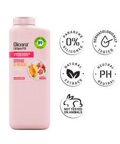 Sữa tắm Dicora Urban Fit Vitamin C – Cam quýt & đào (400ml)