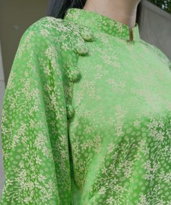 Set Áo dài có cổ Gấm hoa Mộc Nhiên