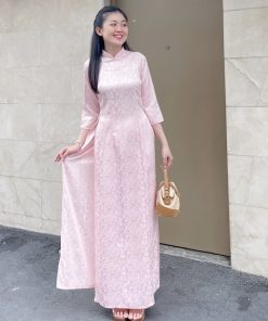 Set Áo dài Gấm hoa Thiên Ân